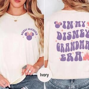 In My Disney Grandma Era Shirt,  Disney Grandma Tee, Disney 2 Sided